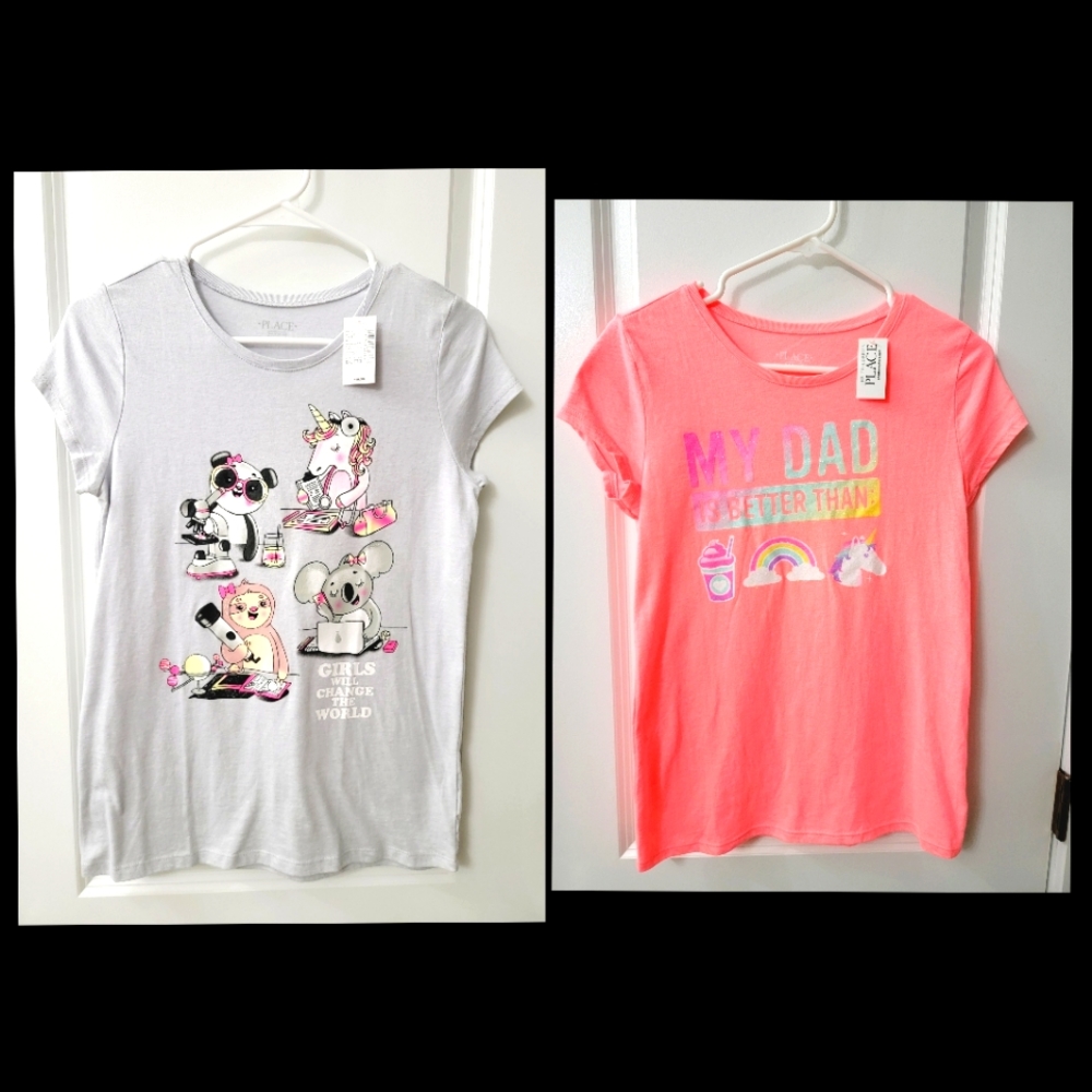 NWT (2) The Children's Place Graphic Tees